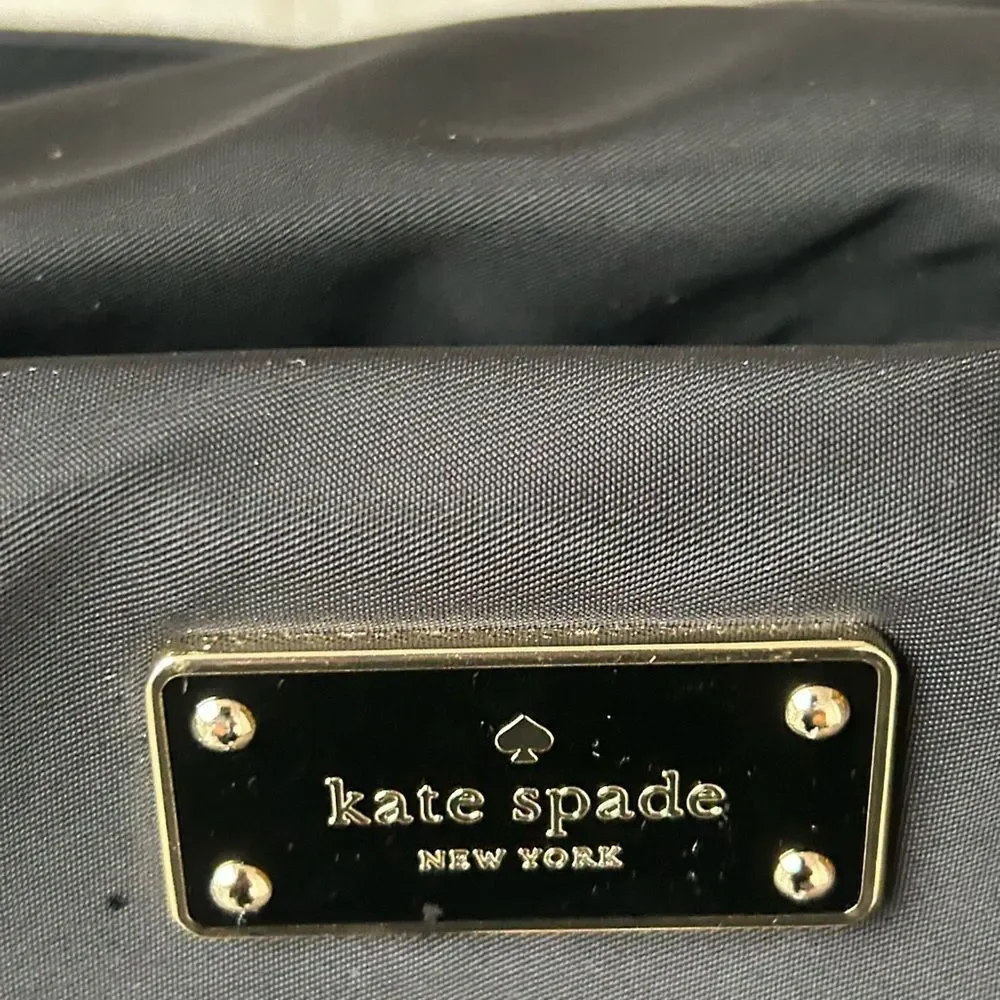 Kate Spade Kaylie Baby Bag Classic Black Nylon Tote Diaper Bag